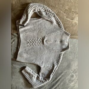 Women’s Grey winter Cropped Sweater